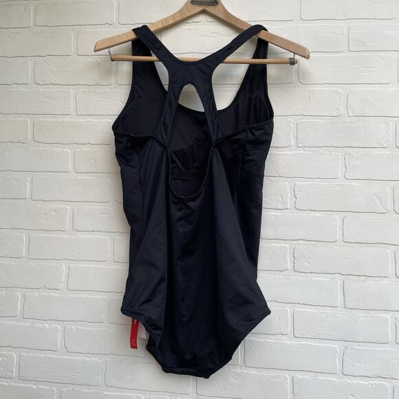 BALEAF Women's 42 Black Racerback One Piece Training Swimwear Bathing Suit 2XL - Picture 8 of 9